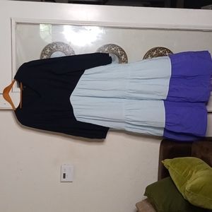 Lane bryant Maxi dress Color blocked Size 24